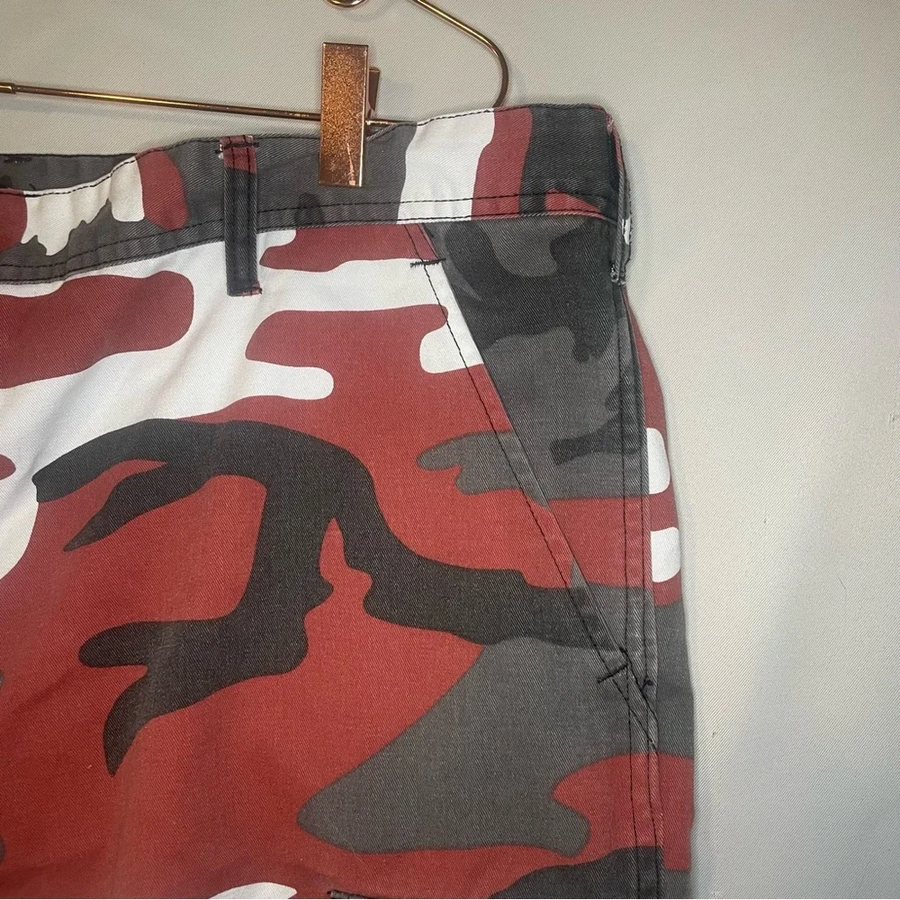 Backbone Red Black White‎ Camo Cargo Pants Jogger Style XL - Picture 5 of 16